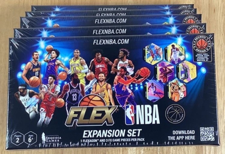 2022年セコイアゲームズフレックスNBAバスケットボールシリーズ2シールタイルパック5箱セット｜トレーディングカード　ラフテル