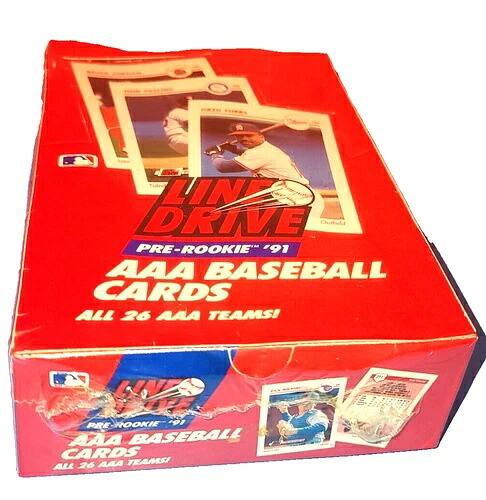 1991 ラインドライブ プレルーキー AAA ベースボールカード 工場未開封ボックス 36パック 新品|トレーディングカード ラフテル