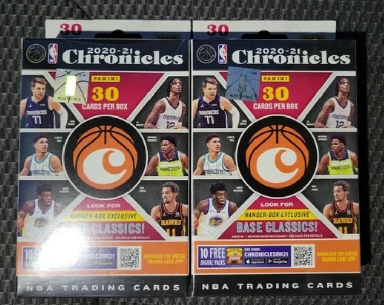 新品 2 2020-21 パニーニ クロニクルズ NBA バスケットボール ハンガーボックス 未開封｜トレーディングカード　ラフテル