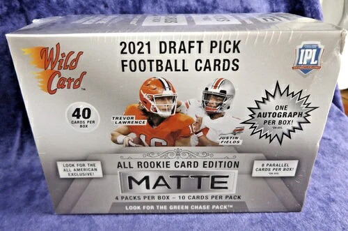2021 マットワイルドカード オールルーキー NFL ドラフト 4パック/10枚入り - 工場未開封|トレーディングカード ラフテル