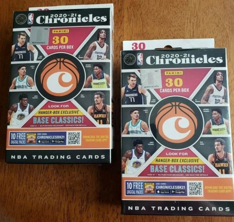 新品 Panini 2020-21 NBA クロニクル ハンガーボックス x2 トレーディングカード バスケットボール 未開封|トレーディングカード ラフテル