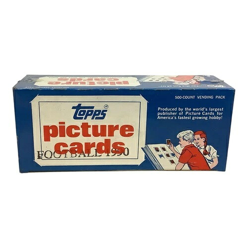 1990年 Topps フットボール ピクチャーカード ベンディングパック 500枚入り 新品 工場未開封｜トレーディングカード　ラフテル