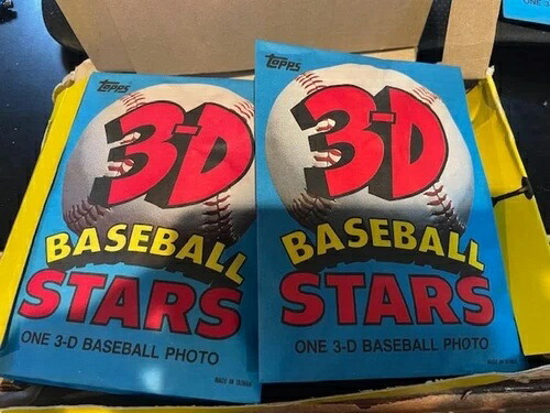 新品/未開封 24パック 1985 Topps 3D ラージ ベースボールカード カル・リプケン ボックス付き｜トレーディングカード　ラフテル