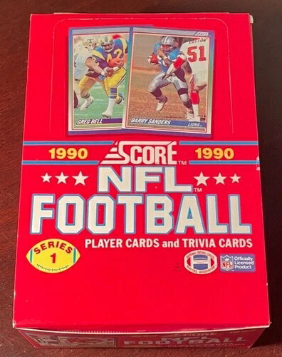 SCORE NFL 1990 フットボールカード シリーズ1 36パック（未開封）｜トレーディングカード　ラフテル 43,560円