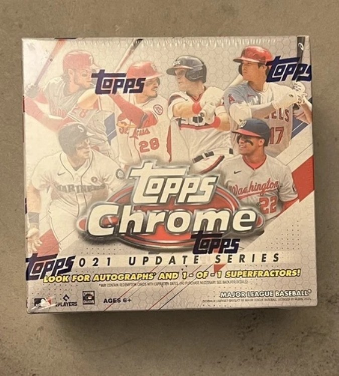 2021 Topps Chrome Baseball Update Mega Box 工場未開封 新品 オートスーパーフラクター|トレーディングカード ラフテル