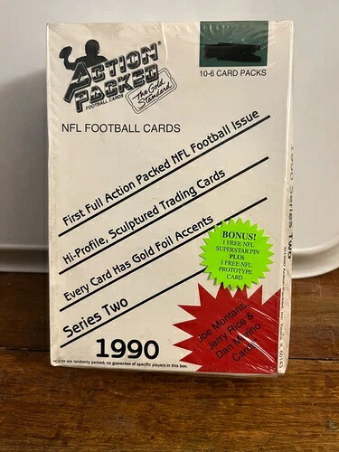1990 アクションパック シリーズ1 NFL フットボールカード 10~6パック 未開封|トレーディングカード ラフテル