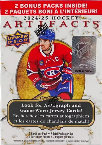 2024-25 Upper Deck Hockey ARTIFACTS 工場未開封 ブラスターボックス 35枚カード|トレーディングカード ラフテル