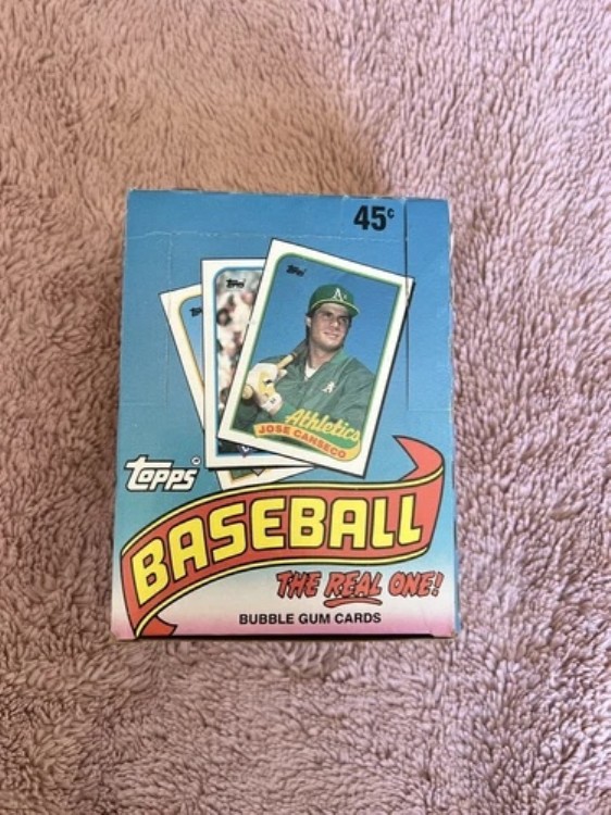 1989 Topps ベースボールホビーワックスボックス 未開封 36パック｜トレーディングカード　ラフテル