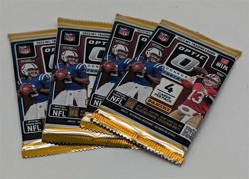 未開封の小売パック4個、2023年 Donruss Optic NFL フットボールカード在庫あり｜トレーディングカード　ラフテル 43,560円