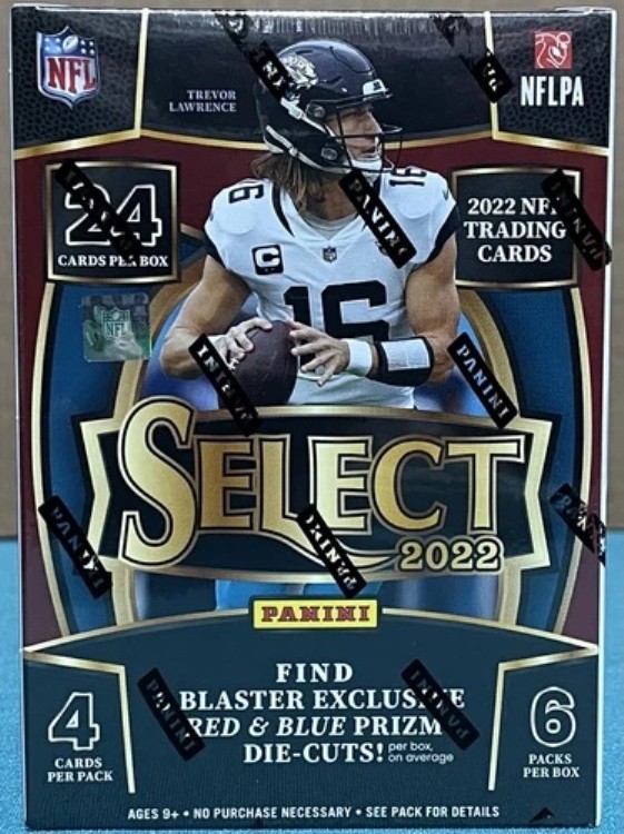 2022 パニーニ セレクト NFL フットボール ブラスター - 工場未開封 - ブロック・パーディ RC YR|トレーディングカード ラフテル