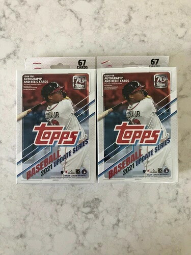 2021 Topps アップデートシリーズ 野球ハンガーボックス 未開封 - 2個セット|トレーディングカード ラフテル