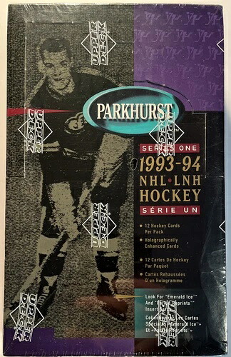 1993-94 NHL ホッケー パークハースト アッパーデッキ シリーズ 1、工場密封ワックスボックス (B217)|トレーディングカード ラフテル
