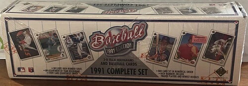 1991年 Upper Deck ベースボール コンプリートカードセット 工場未開封 800枚入り ホロカード付き|トレーディングカード ラフテル