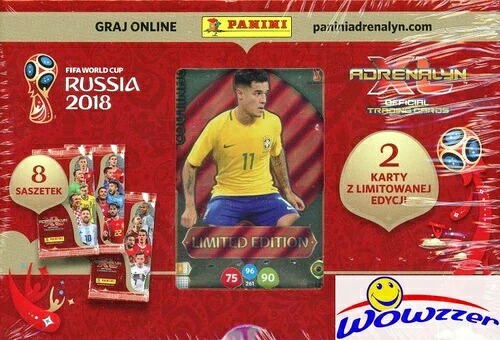 2018 パニーニ アドレナリン FIFA ワールドカップ コレクターズ ボックス カード 48 枚 + 限定版 2 枚!|トレーディングカード ラフテル