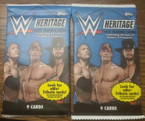 2015 トレーディング カード - Topps Heritage - (×2) WWE レスリング ファクトリー シール パック!|トレーディングカード ラフテル