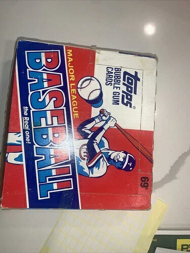 1988 Topps ベースボール チェロボックス 24 工場未開封パック｜トレーディングカード　ラフテル