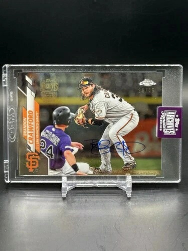 2025 Topps アーカイブシグネチャーシリーズ ブランドン・クロフォード オート #25/40 工場未開封|トレーディングカード ラフテル