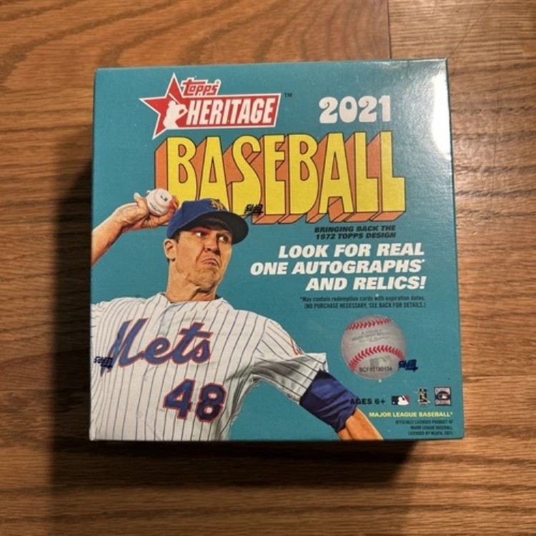 2021 Topps Heritage Baseball Trading Cards - Mega Box - 工場未開封｜トレーディングカード　ラフテル