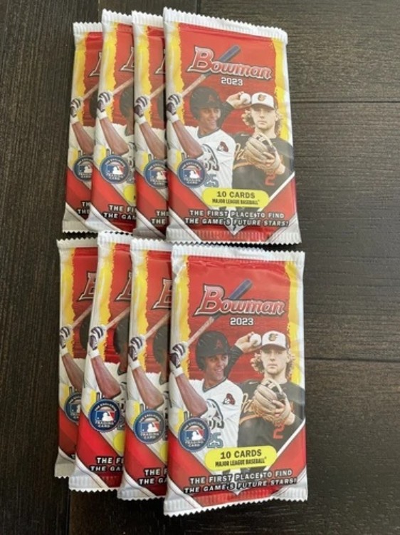 8個セット - 2023 Bowman メガボックス 8個入り 工場未開封 ベースパック - 10枚/パック｜トレーディングカード　ラフテル