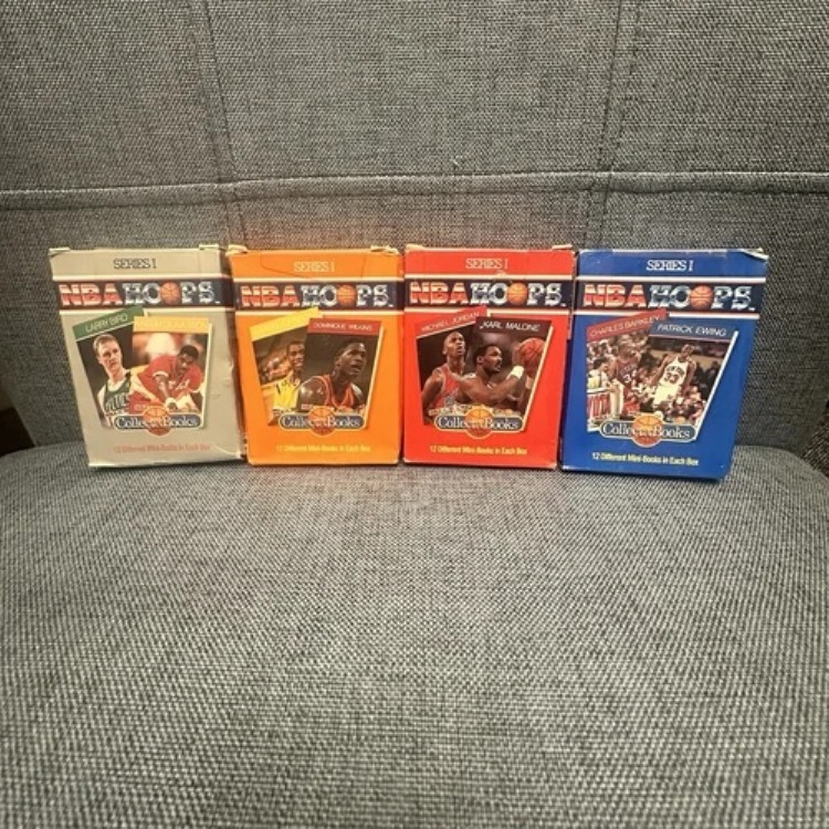 1990年シリーズ1 NBAフープス コレクターズブック 4箱セット(新品未開封)|トレーディングカード ラフテル