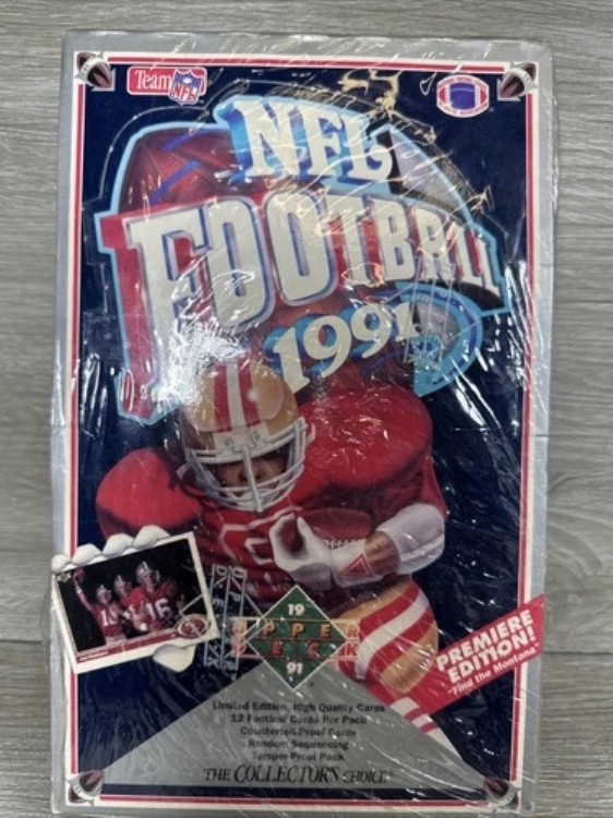 1991年 Upper Deck NFL Football プレミアエディション 工場未開封 Upper Deck スタンプ付き｜トレーディングカード　ラフテル