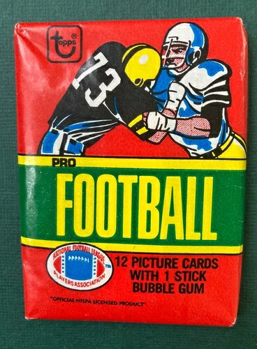 1980年 Topps フットボールワックスパック 1 未開封 未開封 ヴィンテージ Simms ルーキー、Payton HOF｜トレーディングカード　ラフテル 43,560円