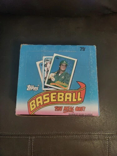 1989 Topps MLB ベースボール「The Real One」バブルガムカード ボックス 24パック入り（未開封）｜トレーディングカード　ラフテル