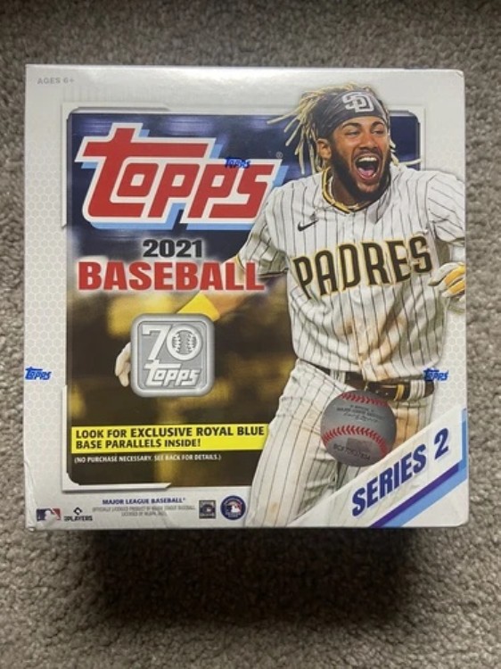 2021 Topps シリーズ2 MLB ベースボール メガボックス ロイヤルブルー 16パック 256枚入り 未開封|トレーディングカード ラフテル