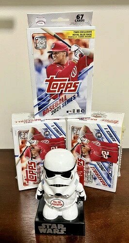 2021 TOPPS MLB ベースボール シリーズ 1 - ブラスター 2 個とハンガー 1 個、ボックス未開封!｜トレーディングカード　ラフテル