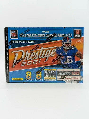 2021 Panini Prestige Football Blaster Box 未開封 新品 8パック、8枚入り｜トレーディングカード　ラフテル