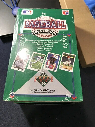 1990年 Upper Deck ベースボールファクトリー シールワックスボックス 36個パック ハイナンバーシリーズ F59|トレーディングカード ラフテル