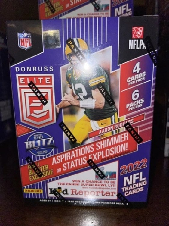 2022 パニーニ ドンラス エリート フットボール ブラスター ボックス 新品 工場未開封 NFL｜トレーディングカード　ラフテル
