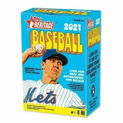 2021 MLB Topps Heritage Baseball BLASTER BOX - 工場未開封！カード72枚入り！｜トレーディングカード　ラフテル