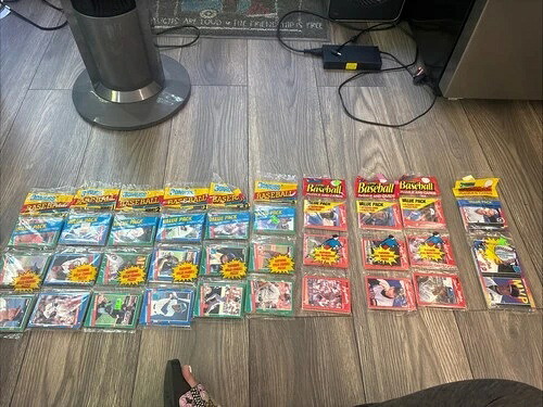 1990年 Donruss 野球＆パズル - 未開封パック 10 個セット - 各パック 48 枚のカード｜トレーディングカード　ラフテル