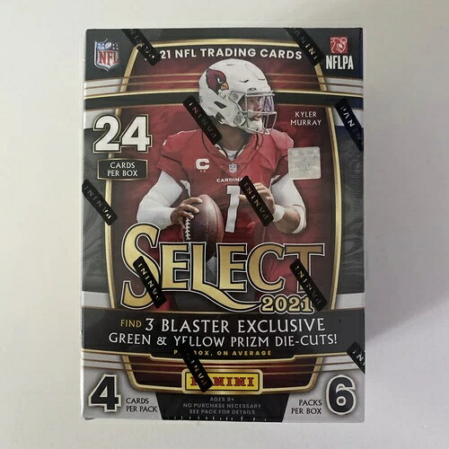 2021 セレクト NFL フットボール ブラスター ボックス 新品 工場未開封 グリーン & イエロー｜トレーディングカード　ラフテル