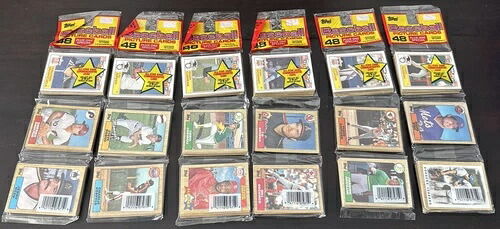 1987 Topps ベースボールカード 42 枚セット(セット 1)の 6 ラックパック ロット|トレーディングカード ラフテル