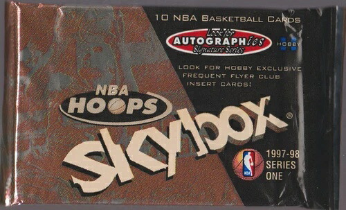 1パック NBA 1997-1998 NBA HOOPS SKYBOX シリーズ1 ファクトシール付きホイルパック #SRT203_#A5L|トレーディングカード ラフテル