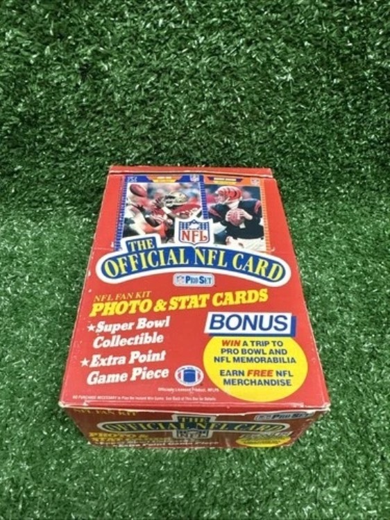 1989 プロセット シリーズ1 フットボールボックス 工場未開封 ワックスパック36個 NFL｜トレーディングカード　ラフテル