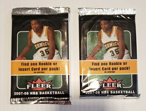 2007-08 Fleer バスケットボール カード ファクトリー シール パック KEVIN DURANT RC 2 枚セット｜トレーディングカード　ラフテル
