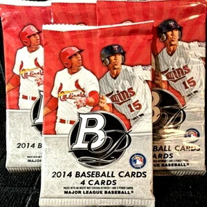 2014 ボウマン プラチナ 4 リテール 未開封パック ムーキー ベッツ RC オート＆レリックス POSS｜トレーディングカード　ラフテル