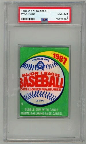 1987 OPC O-Pee-Chee ベースボール 未開封ワックスパック - PSA 8｜トレーディングカード　ラフテル