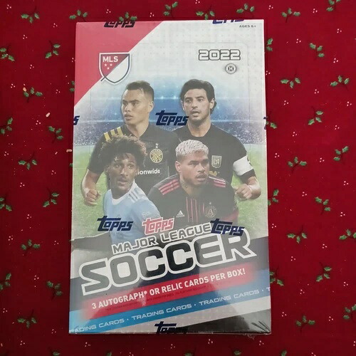 2022 Topps メジャーリーグサッカー MLS ホビーボックス 工場未開封 (オートまたはレリック 3 枚)｜トレーディングカード　ラフテル