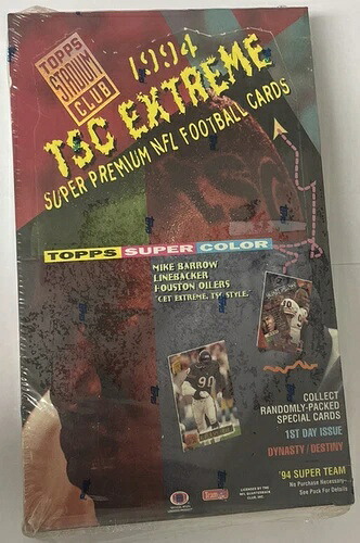 1994 Topps スタジアムクラブ シリーズ1 フットボール ホビーボックス 工場未開封 24パック｜トレーディングカード　ラフテル