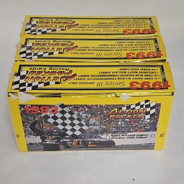 1993 アクションパック シリーズ3 ヴィンテージ レーシングカード 工場未開封ボックス、新品ボックス3個｜トレーディングカード　ラフテル