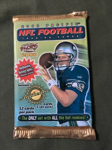 2000年パシフィックNFLフットボール ホイル ファクトリーシール ホビーパック。ヤギを探せ！｜トレーディングカード　ラフテル