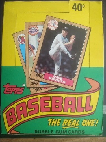 1987 Topps ベースボールワックスボックス 36 工場未開封パック｜トレーディングカード　ラフテル