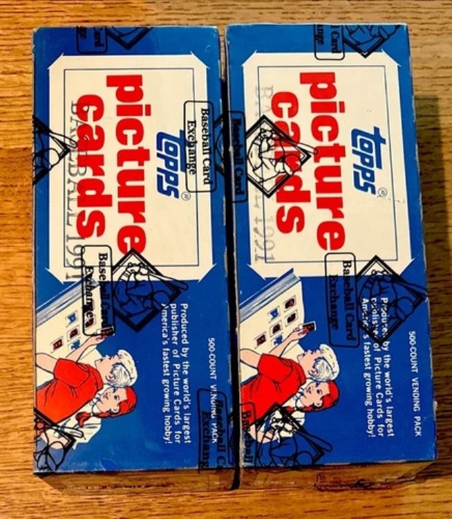 （2個セット）1991 Topps ベースボール未開封 ベンディングボックス BBCE FASC 未開封ケース入り｜トレーディングカード　ラフテル