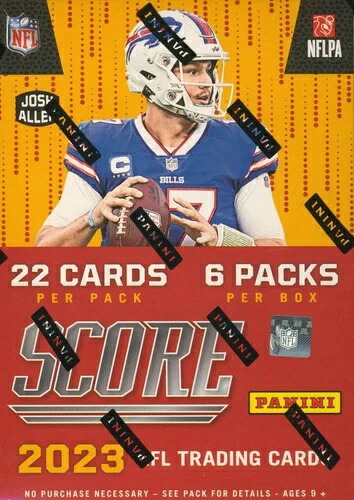2023 Panini SCORE NFL フットボール ブラスターボックス 132枚のカードと33枚のルーキーカード（未開封）｜トレーディングカード　ラフテル