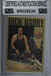 CAS認定 1994年 アクション満載 バスケットボール殿堂入り リック・バリー｜トレーディングカード　ラフテル