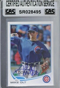 CAS認定 2013 Topps Update Mike Olt #US23 シールドオート ルーキー RC｜トレーディングカード　ラフテル